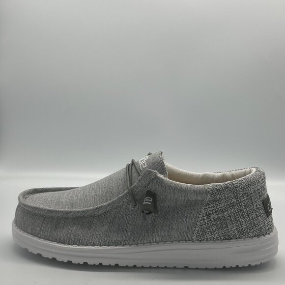 HEY DUDE WALLY FUNK MAGENETITE SIZE 9 US MEN'S LACE UP LOATERS COMFORTABLE - Picture 4 of 17